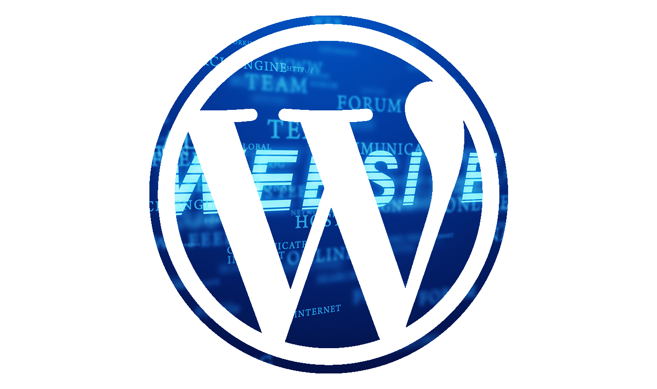 logo bleu wordpress rond
