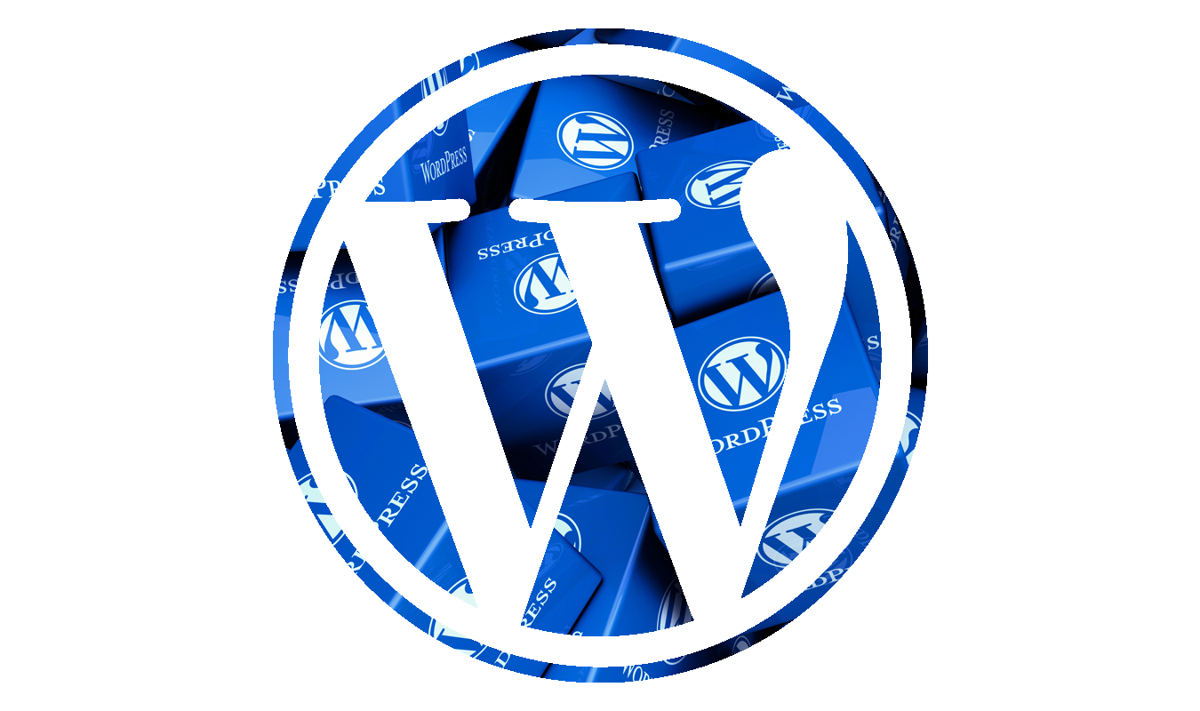 logo rond bleu photo wordpress